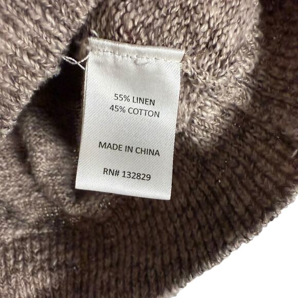 Lovers & Friends Rosalie Brown Linen Crop Polo Sweater Shorts Set Small - Picture 6 of 13